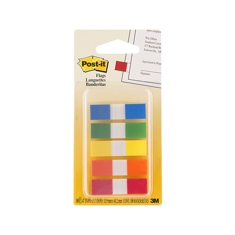 POST-IT Flag 683-5CF Assorted Pack of 5 Box of 6 4