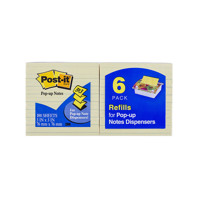 POST-IT P/Up R335-YL Yellow 73X73 Pack of 6 3