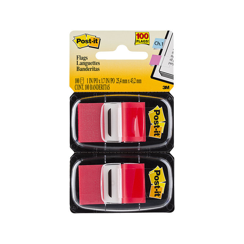 POST-IT Flag 680-RD2 Red Pack of 2 Box of 6 4