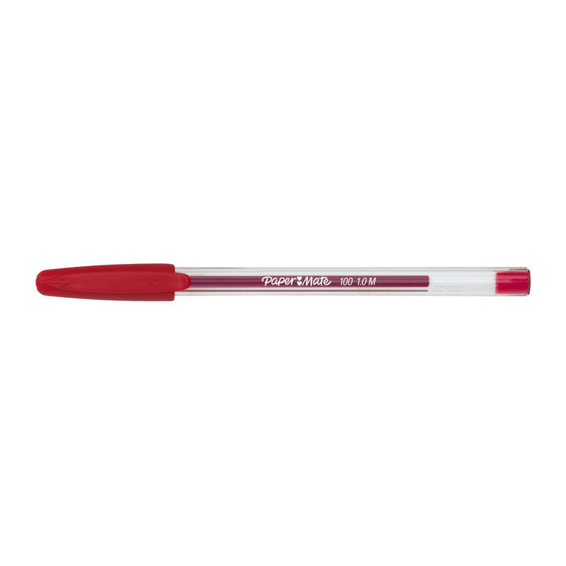 PAPER MATE InkJoy 100ST Ball Pen Red Box of 12 3