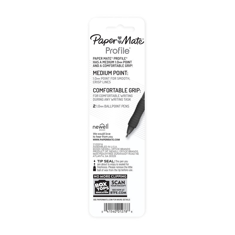 PAPER MATE Profi RT 1.0 Ball Pen Blu Pack 2 Box of 6 3