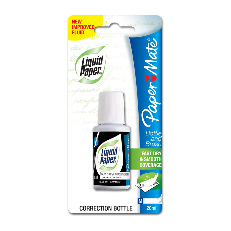 PAPER MATE LP Correct Fluid 20ml Box of 12 3
