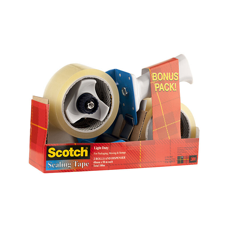 SCOTCH Dispenser BPS-1 & Pack of 2 Pack of g Tape 3