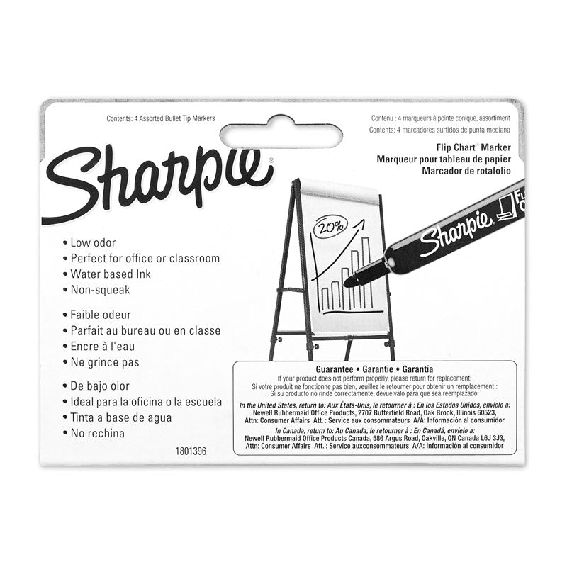 SHARPIE Flip Chart Markers Assorted Box of 4 4