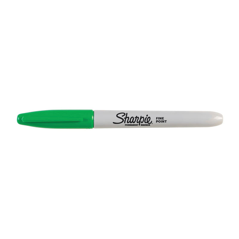 SHARPIE Permanent Marker Fine Point Green Box of 12 4
