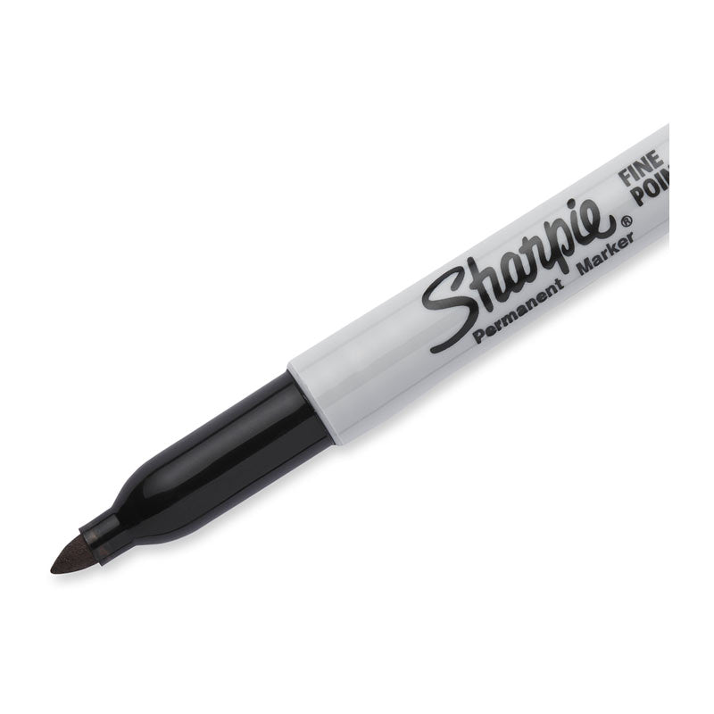 SHARPIE Fine Point Permanent Marker Black Box of 12 4