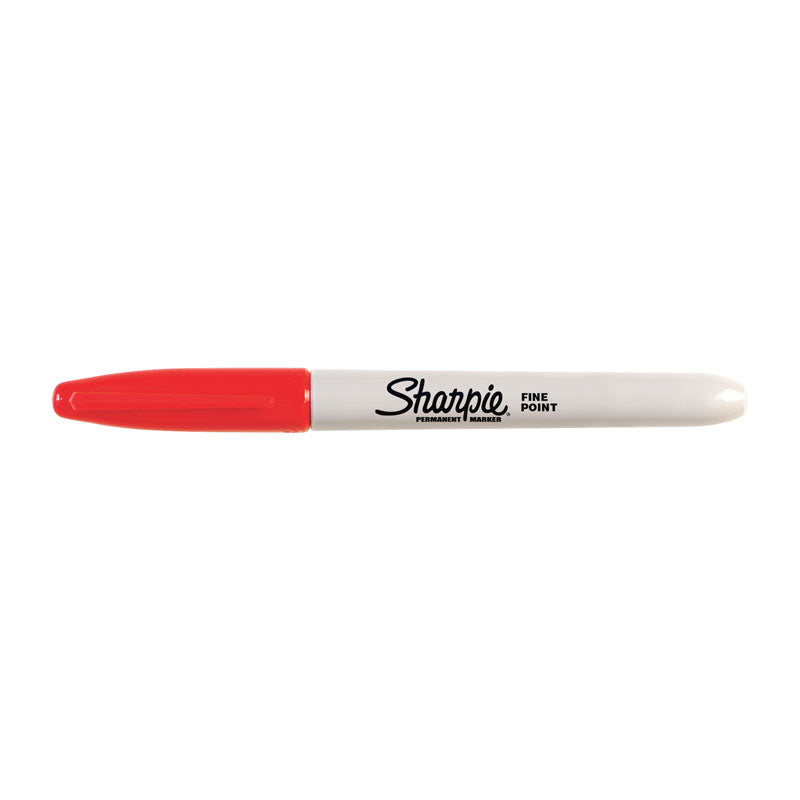 SHARPIE Permanent Marker Fine Point Red Box of 12 3