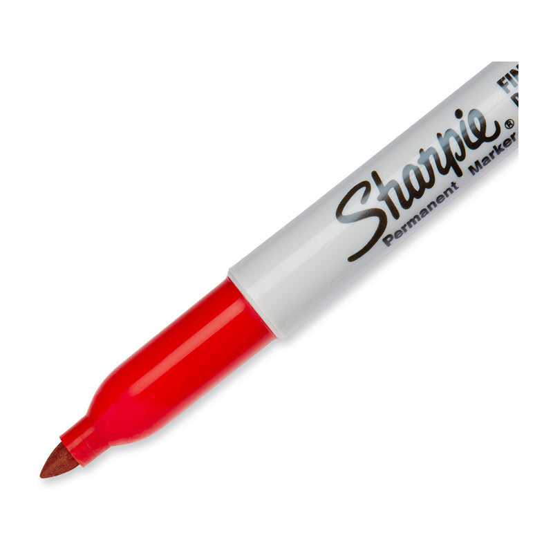 SHARPIE Permanent Marker Fine Point Red Box of 12 4