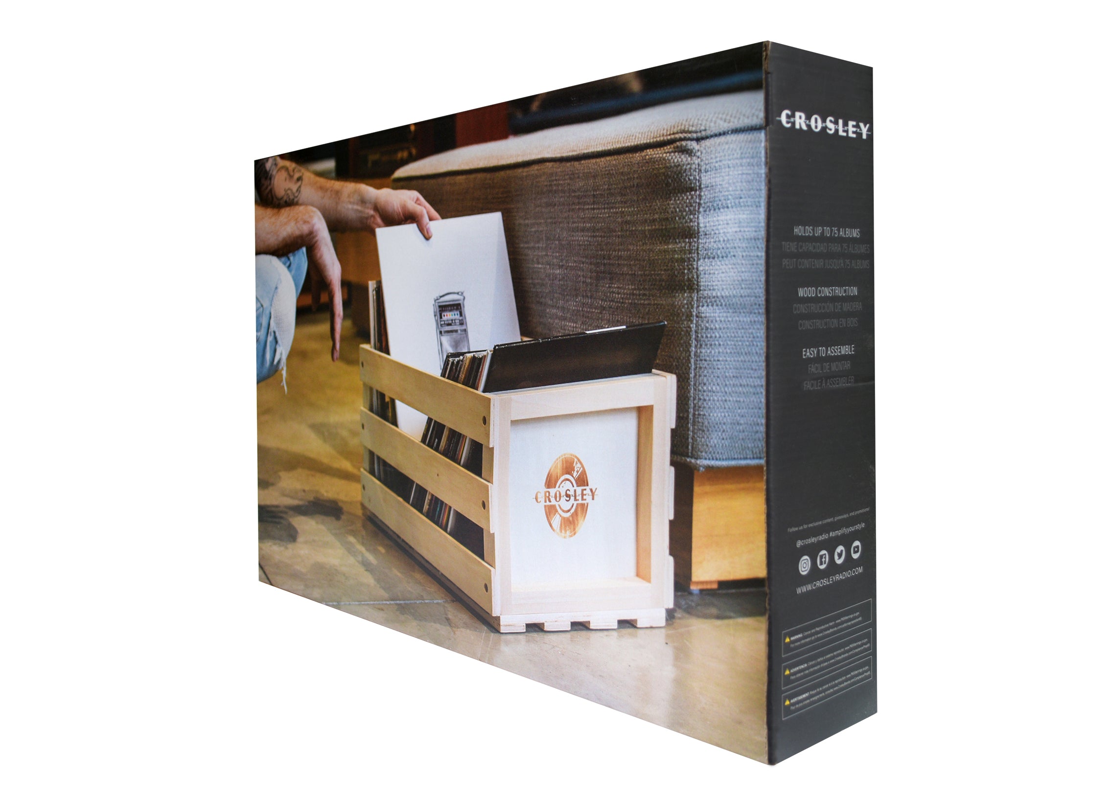 CROSLEY Crosley Record Storage Crate 4