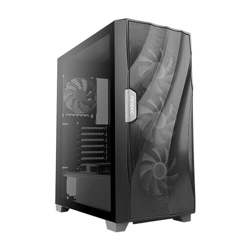 ANTEC DF700 FLUX Wave Mesh Front, High Airflow, Tempered Glass with 3x ARGB Fan Front, 1x Rear, 1x PSU Shell (Reverse Fan blade) ATX Gaming Case 3
