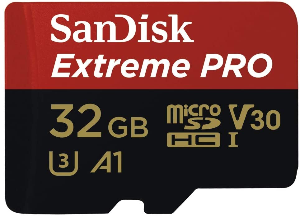 SANDISK 32GB SanDisk Extreme Pro microSDHC SQXCG V30 U3 C10 A1 UHS-1 100MB/s R 90MB/s W 4x6 SD Adaptor Android Smartphone Action Camera Drones 3