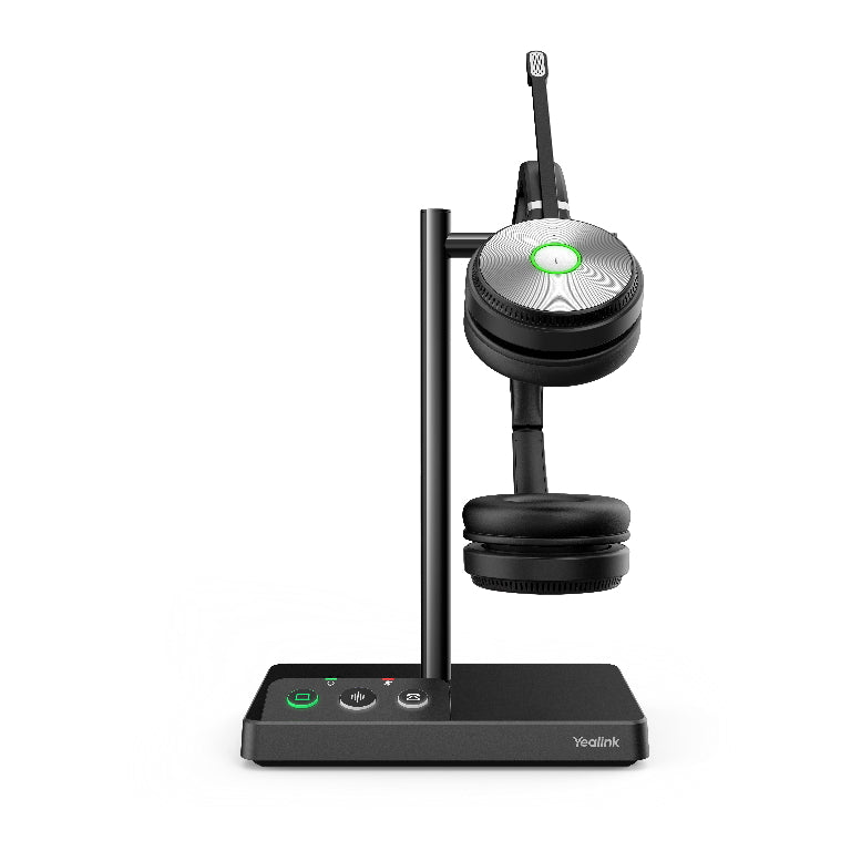 YEALINK WH62 Dual UC DECT Wireless Headset, Busylight On Headset, Leather Ear Cushions 3