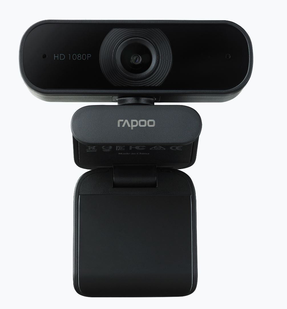 RAPOO C260 Webcam FHD 1080P/HD720P, USB 2.0 Compatible Win7/8/10, Mac OS X 10.6 or above, Chrome OS and Android V5.0 or above - Ideal for TEAMS, Zoom 4