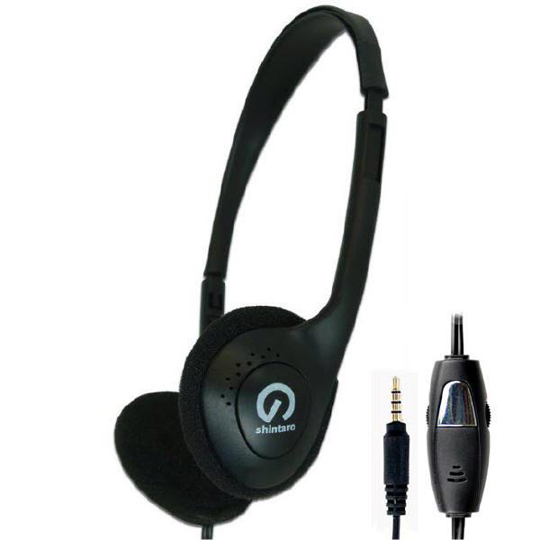 Shintaro Stereo Headset With Inline Microphone Single Combo 3.5mm Jack 3