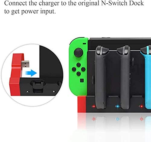 4 in1 Charger Station Stand for Nintendo Switch Joy-con with LED Indication 3