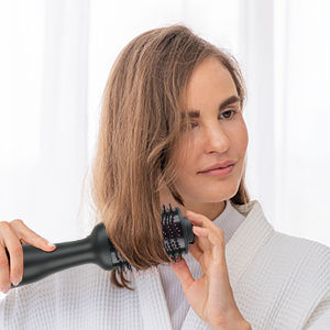 Hot Air One-Step Hair Dryer Negative Ion Anti-Frizz Blowout for Drying,Straightening, Curling and Volumizer (AU Plug) 12