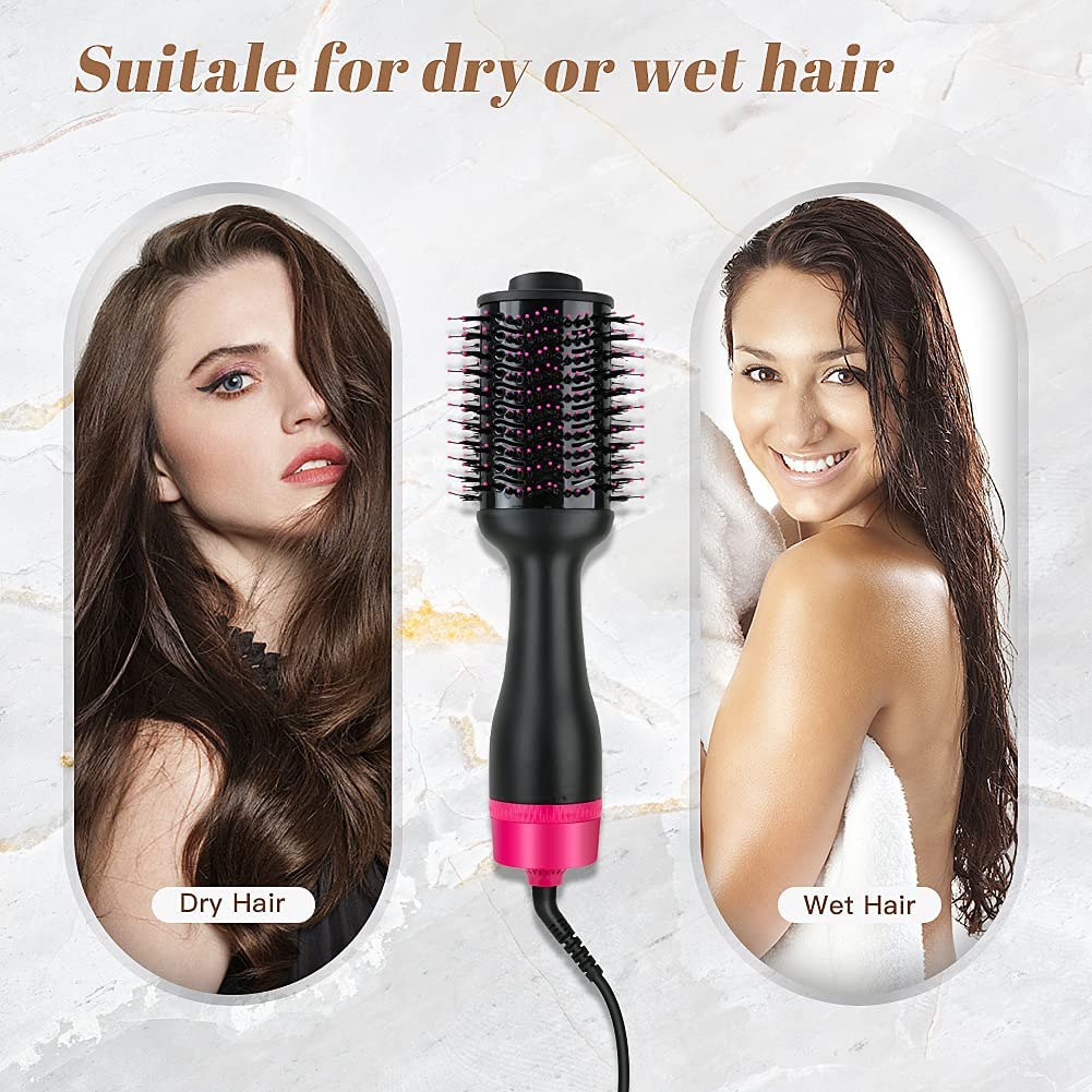 Hot Air One-Step Hair Dryer Negative Ion Anti-Frizz Blowout for Drying,Straightening, Curling and Volumizer (AU Plug) 6