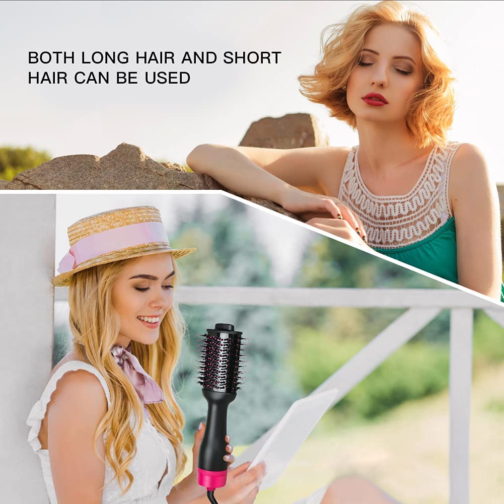 Hot Air One-Step Hair Dryer Negative Ion Anti-Frizz Blowout for Drying,Straightening, Curling and Volumizer (AU Plug) 7