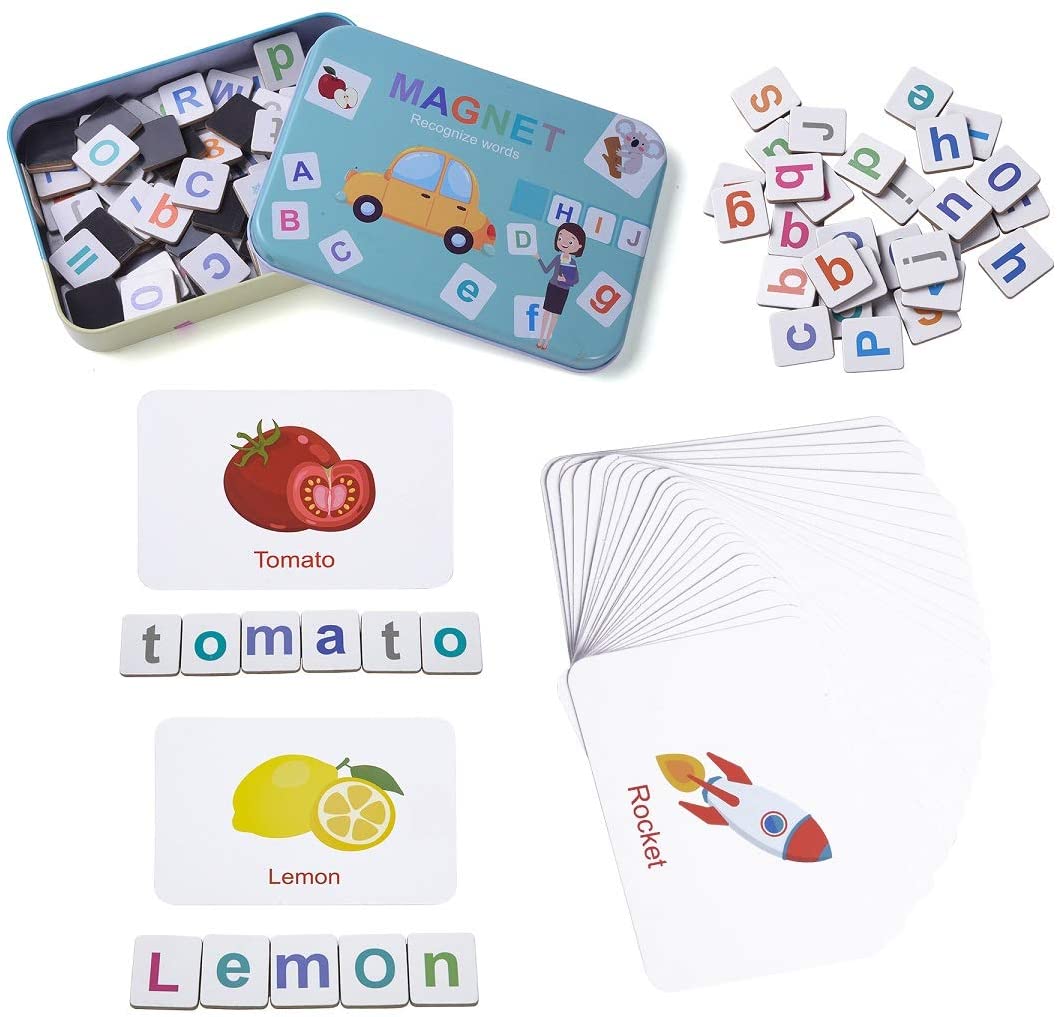 Wooden Magnetic Letters Numbers Alphabet Fridge Magnets Educational Toy Set Preschool Learning for 3 to 5 Years Kid Toddler 3