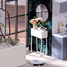 Dollhouse Miniature with Furniture Kit Plus Dust Proof and Music Movement - Cozy time  (Valentine's Day Gift Idea) 10