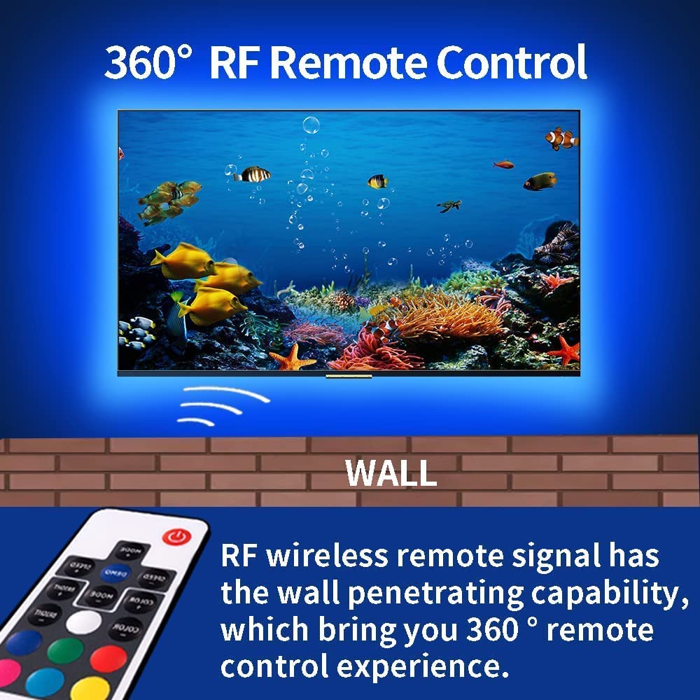 3M LED Strip Lights Rope Light for TV, Gaming and Computer (Lights Strip App with Remote Control) 6