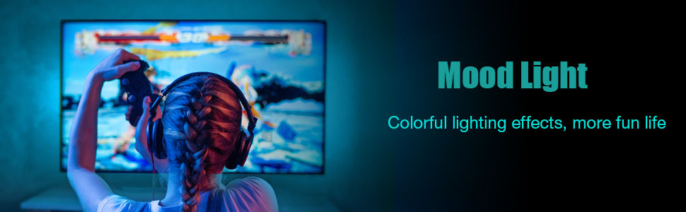3M LED Strip Lights Rope Light for TV, Gaming and Computer (Lights Strip App with Remote Control) 9