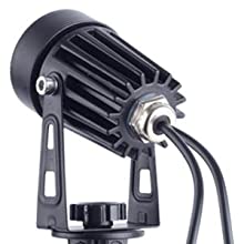 3 x LED Spotlights Powered Solar Garden Lights Outdoor Waterproof (Warm White) 12