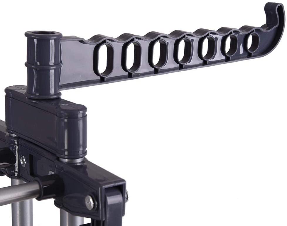 3 Tier Foldable Clothes Drying Rack for Laundry Dryer with Hanger Stand Rail Indoor 6