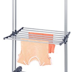 3 Tier Foldable Clothes Drying Rack for Laundry Dryer with Hanger Stand Rail Indoor 10
