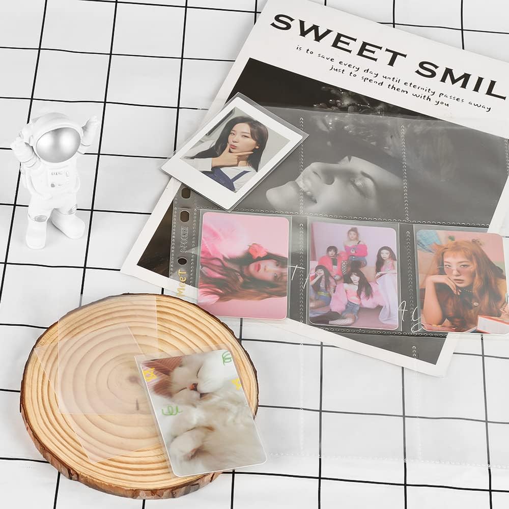 100 Packs Photocard Sleeves, 200Microns Kpop (Unsealable) 5