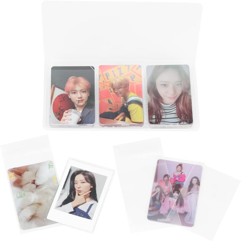 100 Packs Photocard Sleeves, 200Microns Kpop (Sealable) 5