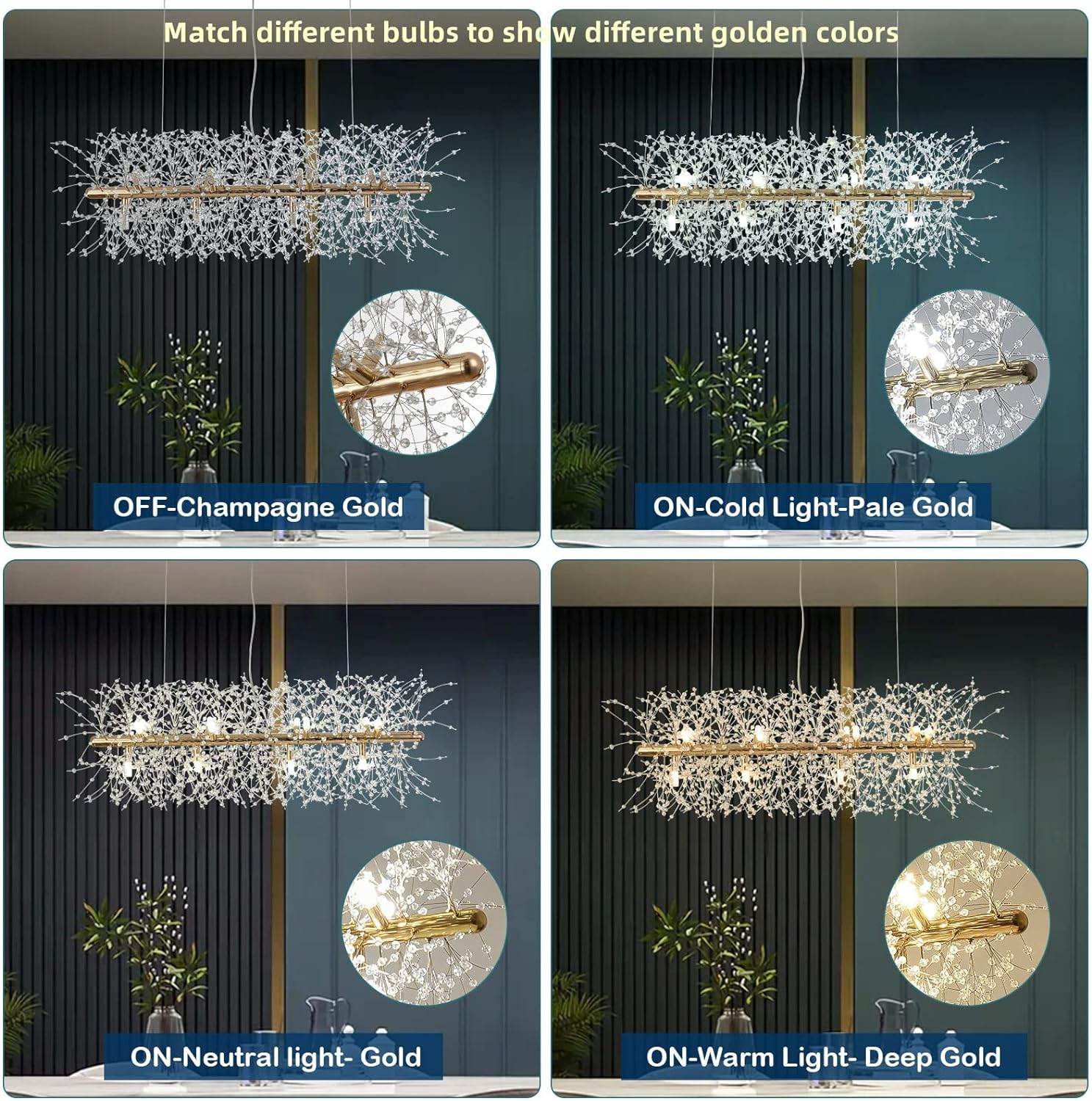 Modern Crystal Chandelier Firework, 12 Lights 3