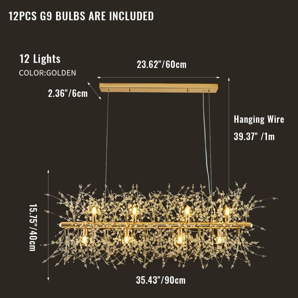 Modern Crystal Chandelier Firework, 12 Lights 4