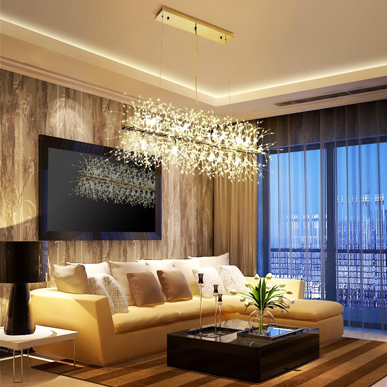 Modern Crystal Chandelier Firework, 12 Lights 6