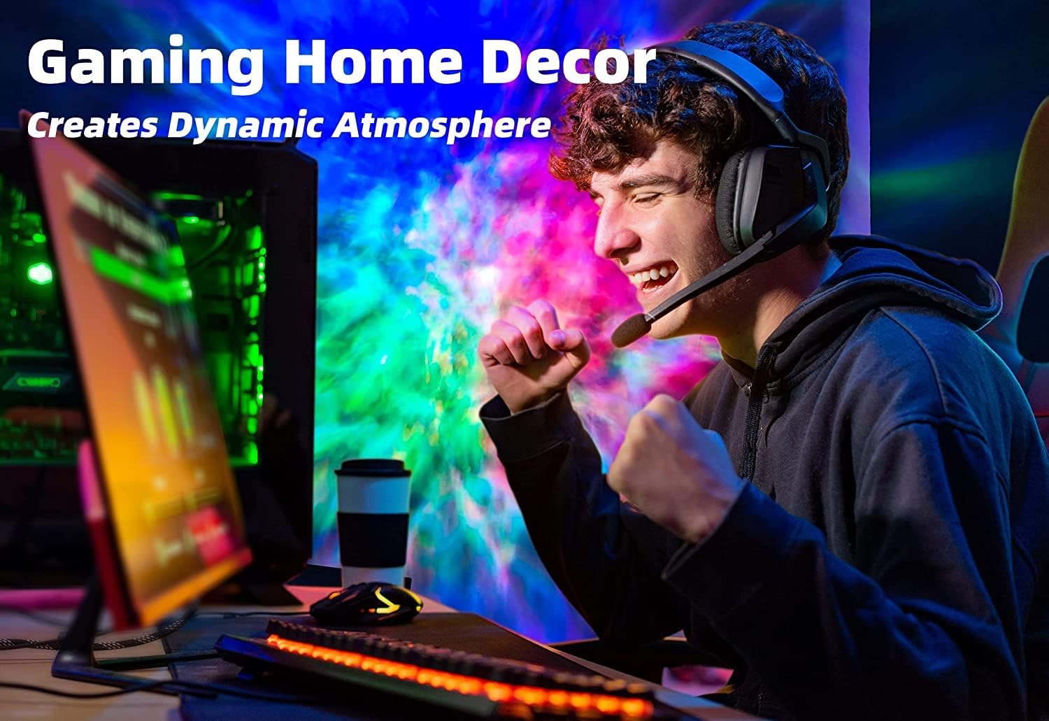 Star Projector Galaxy Light Bedroom connected with Alexa and Google Home 7