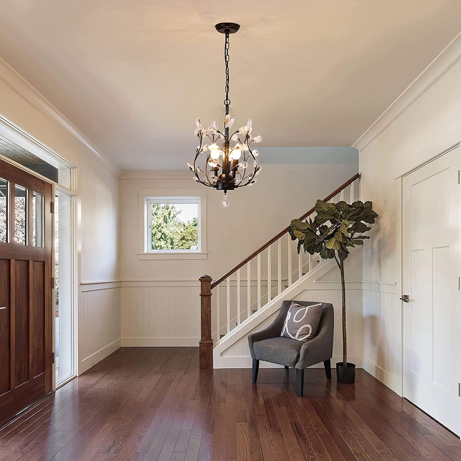 Crystal Chandeliers Lighting, 3 Light, Vintage 9