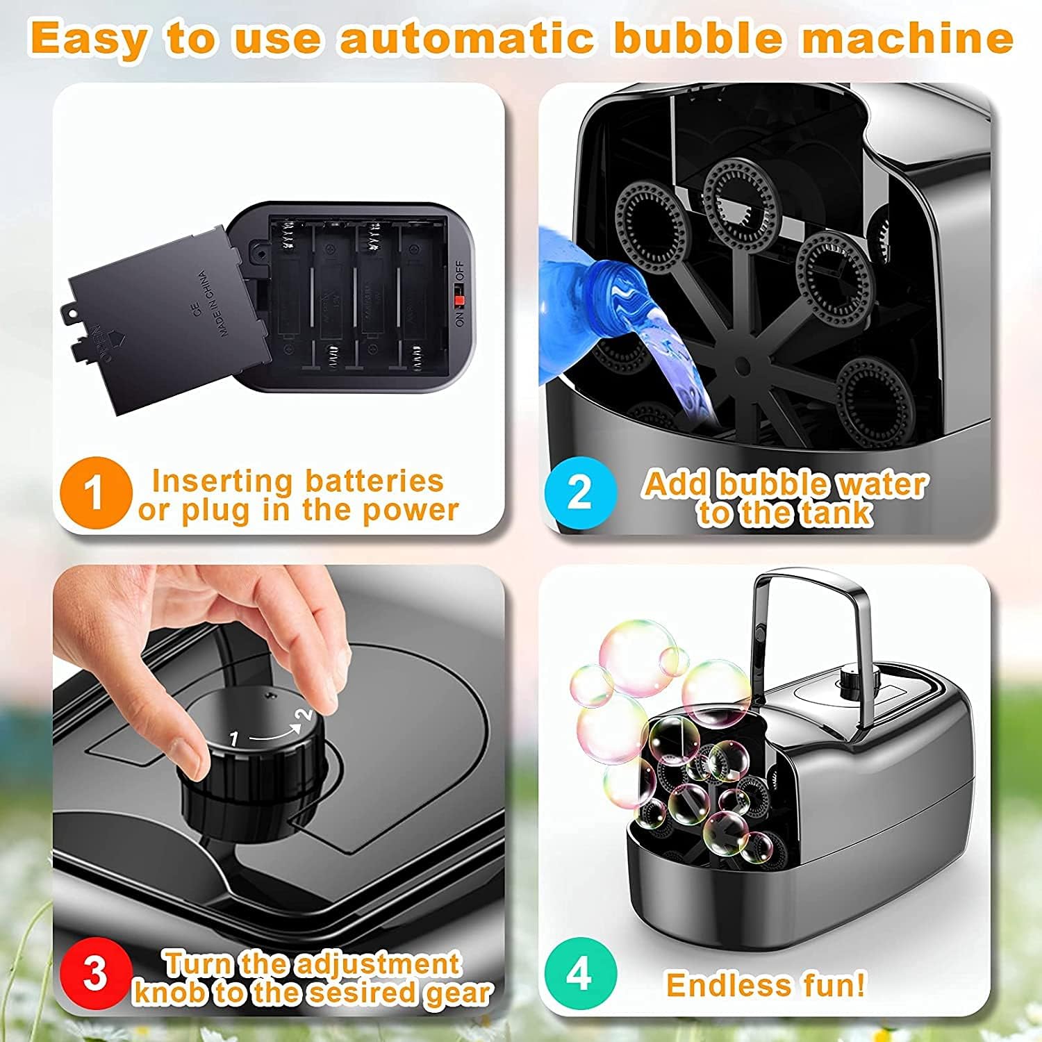 Bubble Machine Kids, Automatic Maker Toy 3