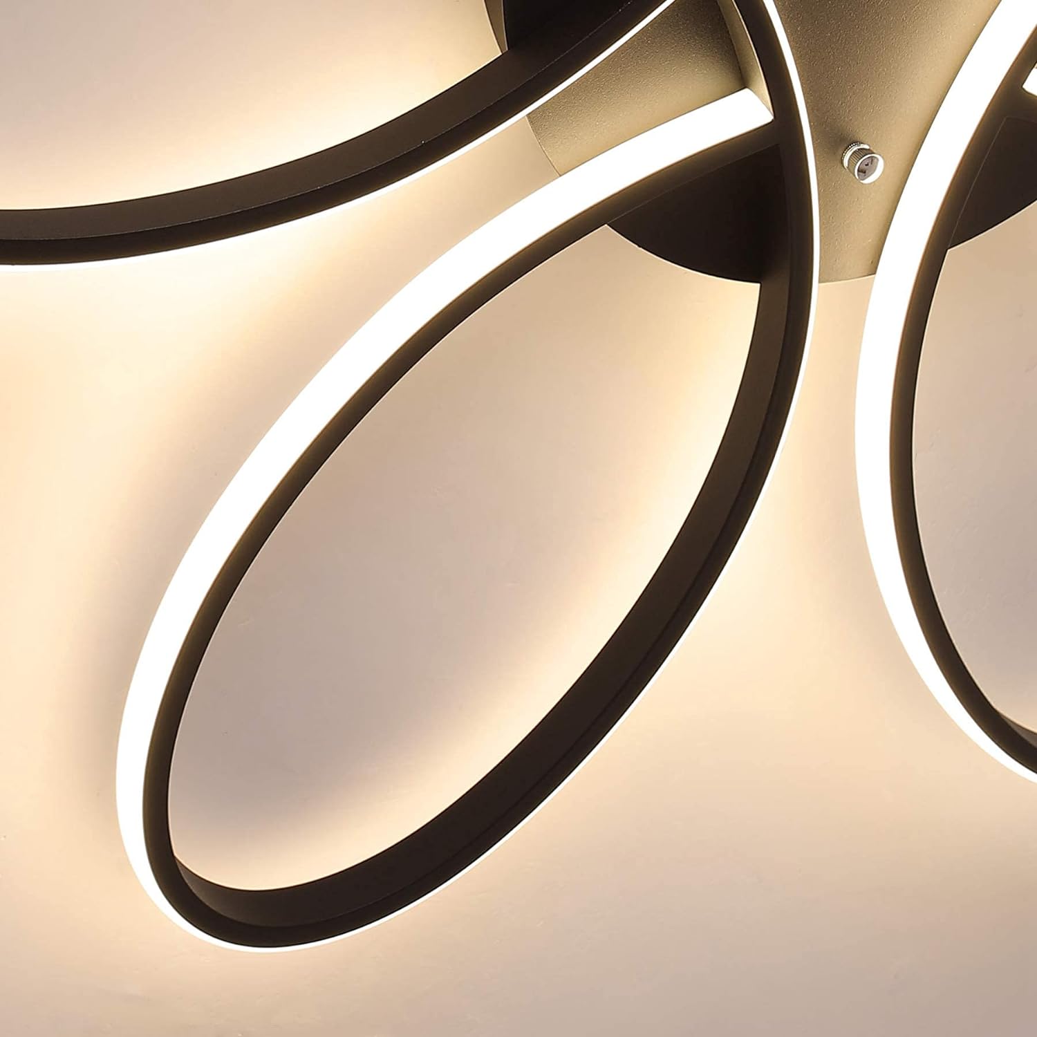 Modern LED Chandelier Flush Mount Lamp Remote Control (60cm) 7