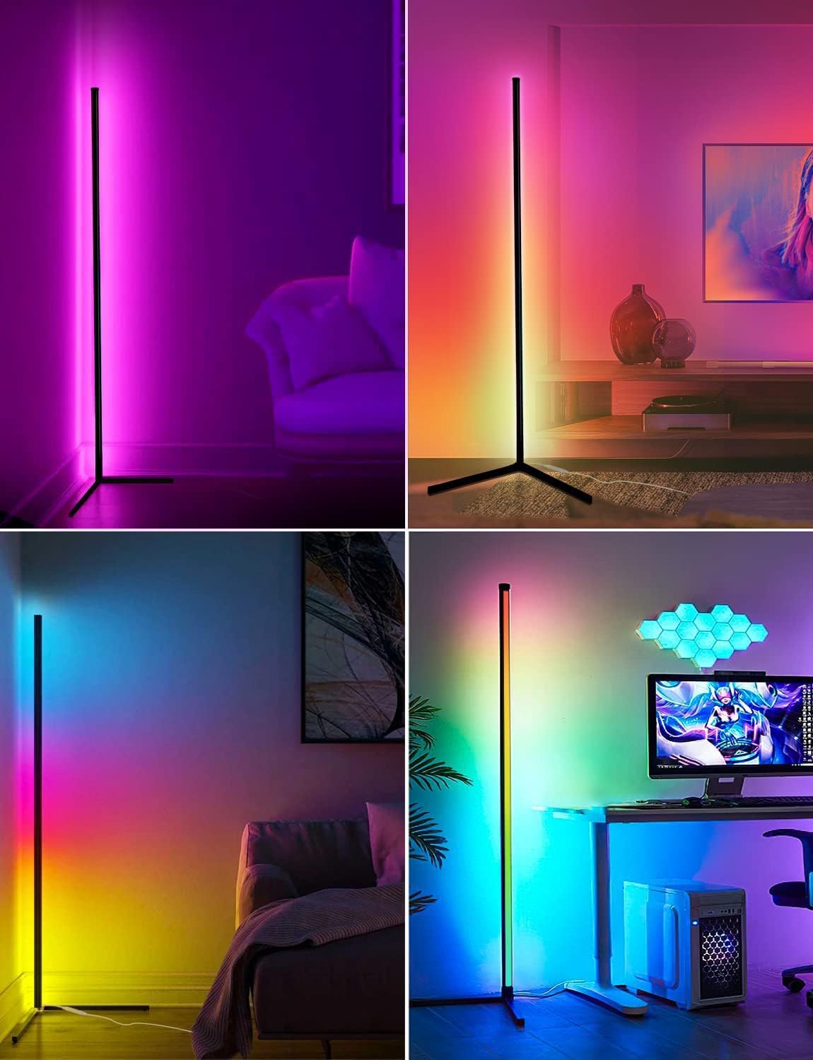 RGB LED Floor Lamp, Smart Modern, Stand Light 8
