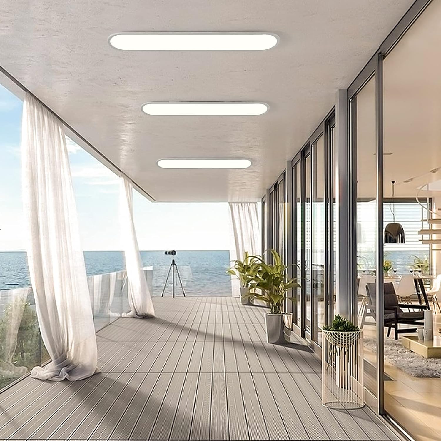 Dimmable LED Ceiling Light, 48W White 7