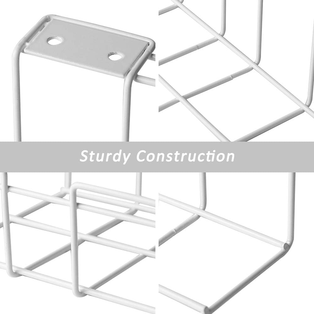2 Pack Under Desk Cable Management Tray, White 5