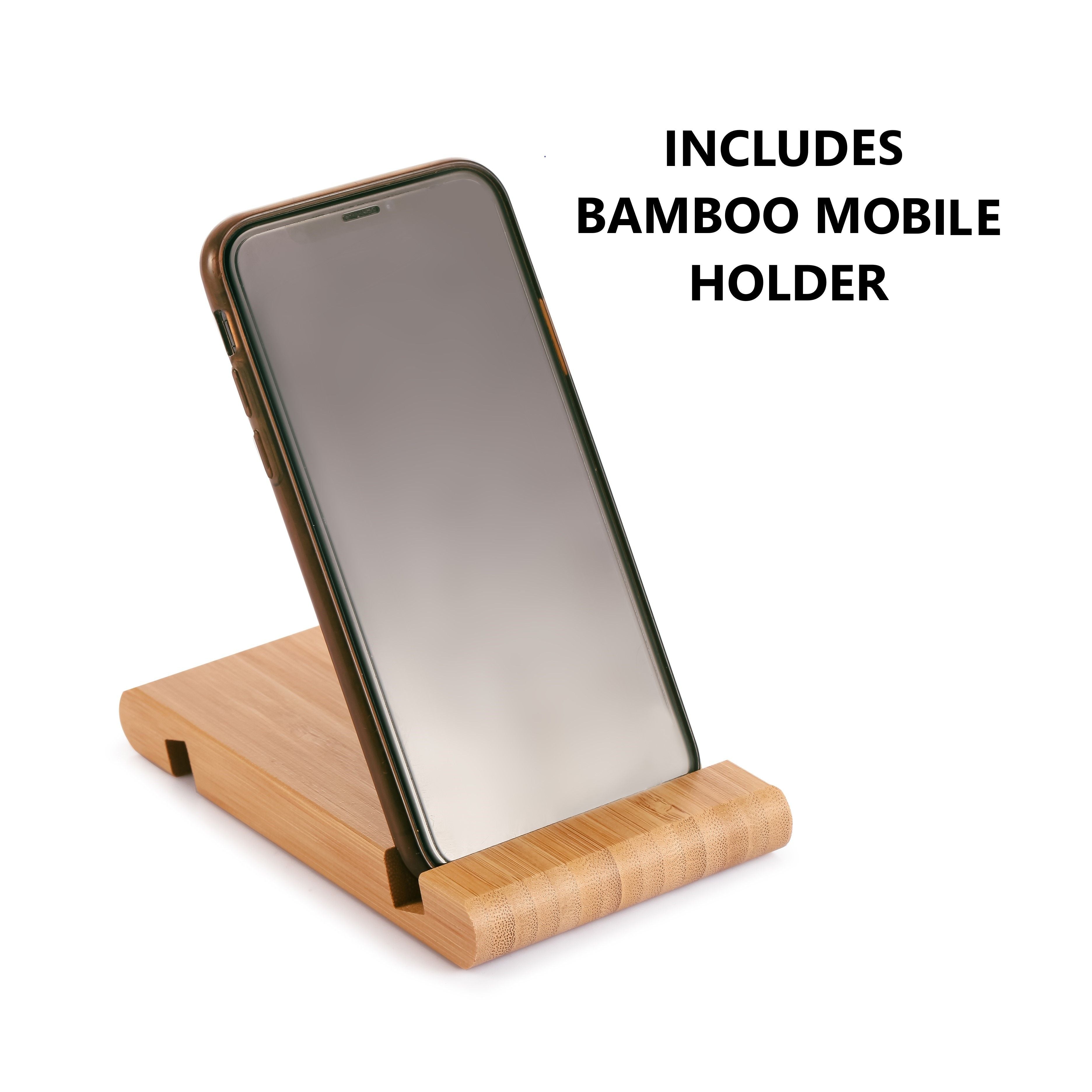3 Pieces Bamboo Cutting Board with Juice Groove and Mobile Holder included for Home Kitchen 6
