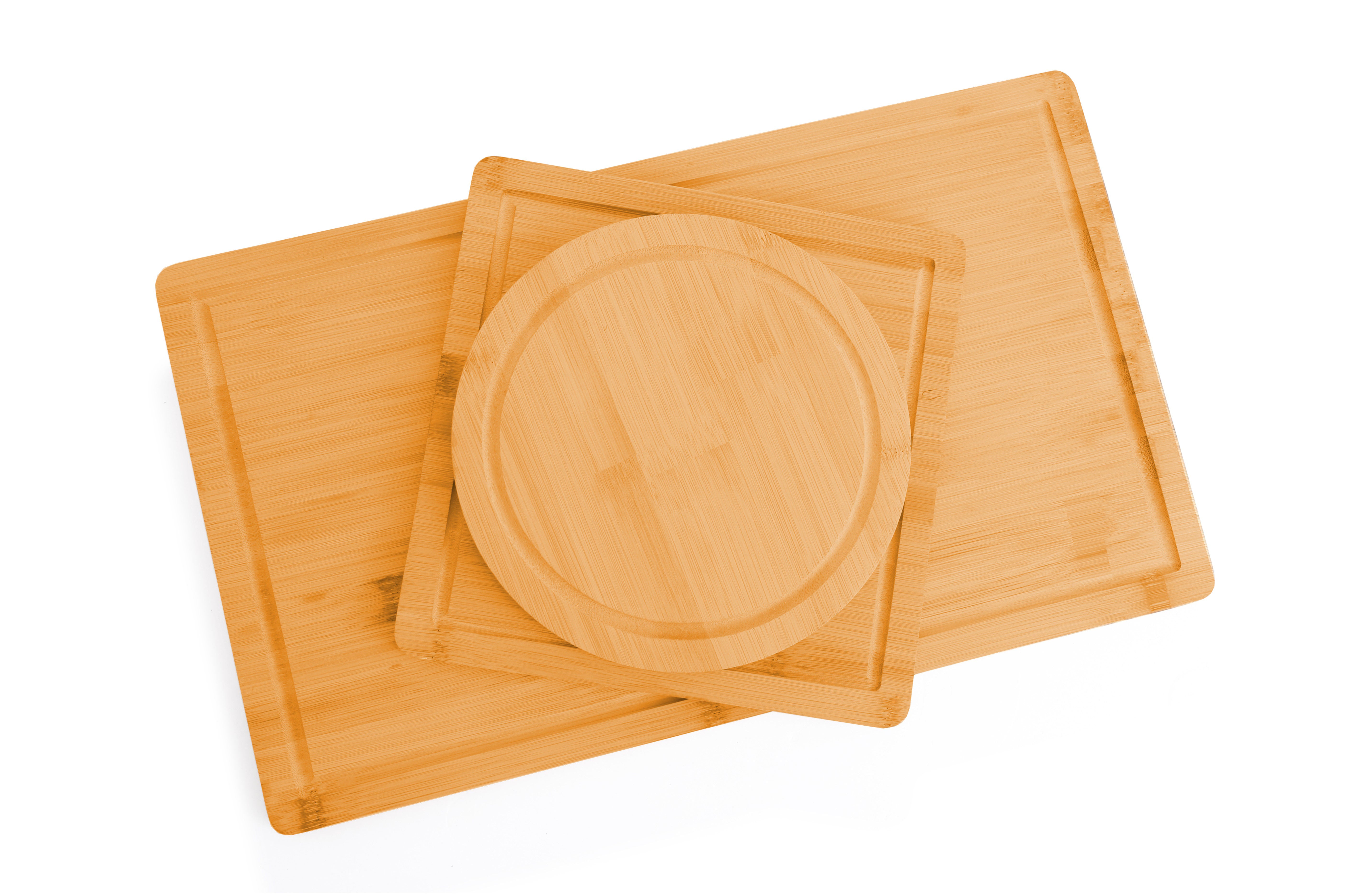 3 Pieces Bamboo Cutting Board with Juice Groove and Mobile Holder included for Home Kitchen 9