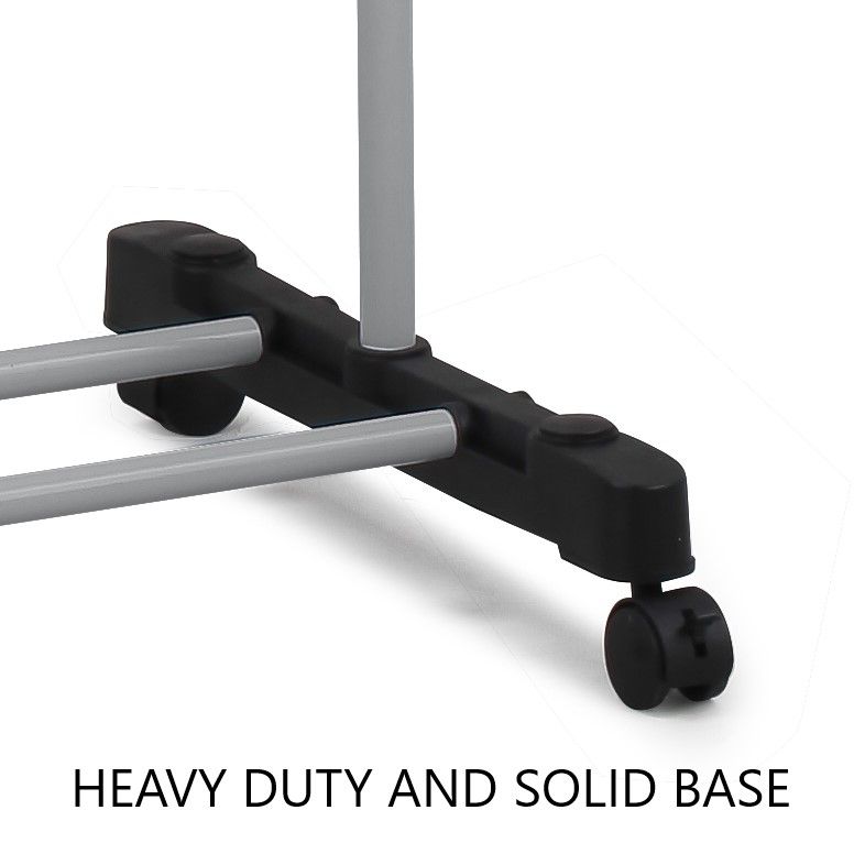 Folding 3 Tier Clothes Laundry Drying Rack with Stainless Steel Tubes for Indoor & Outdoor Home 4