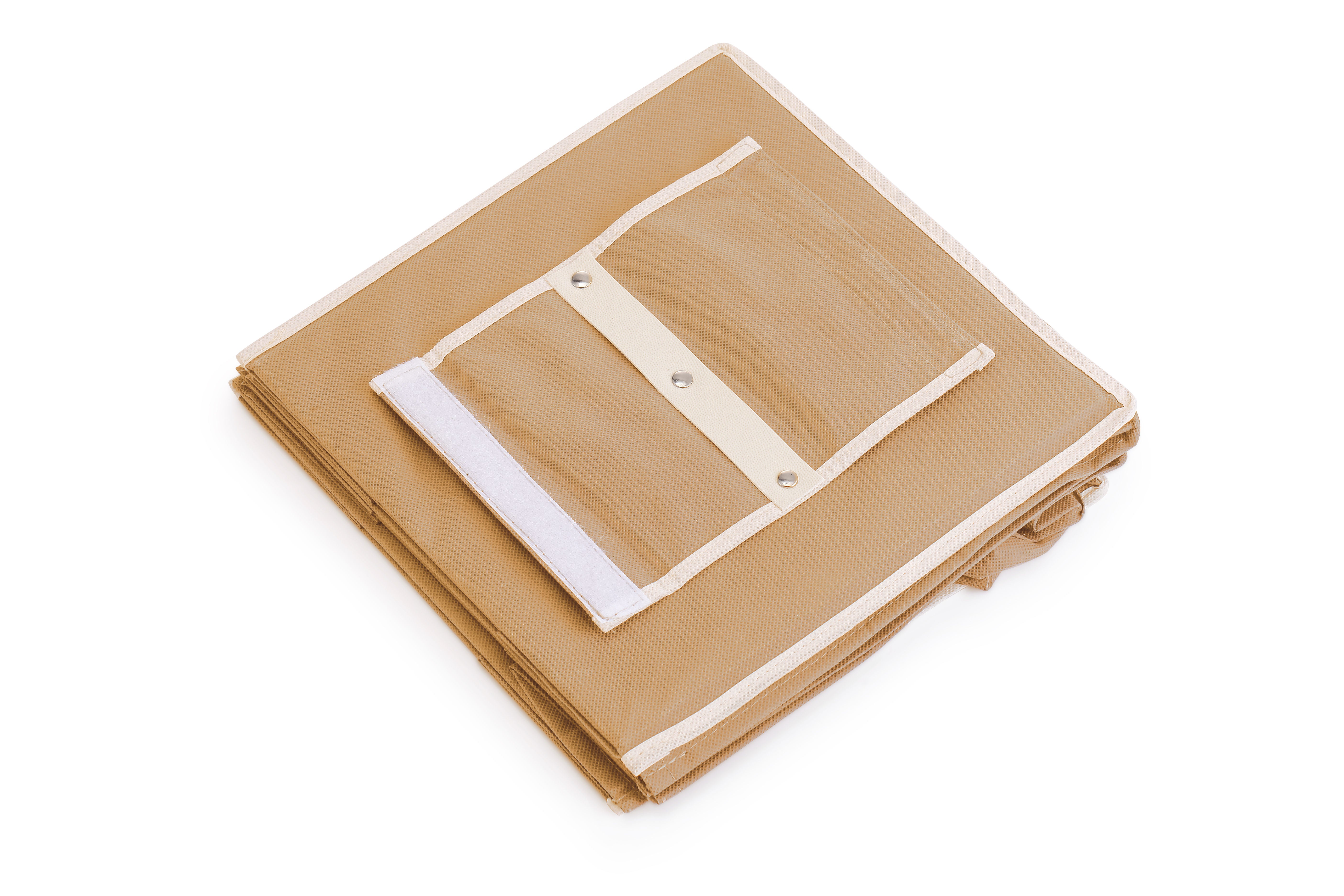 5 Tier Shelf Hanging Closet Organizer and Storage for Clothes (Beige) 6