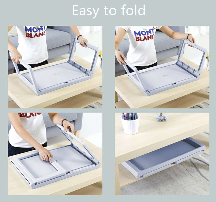Multifunction Laptop Bed Desk with foldable legs for Home Office (Blue) 4