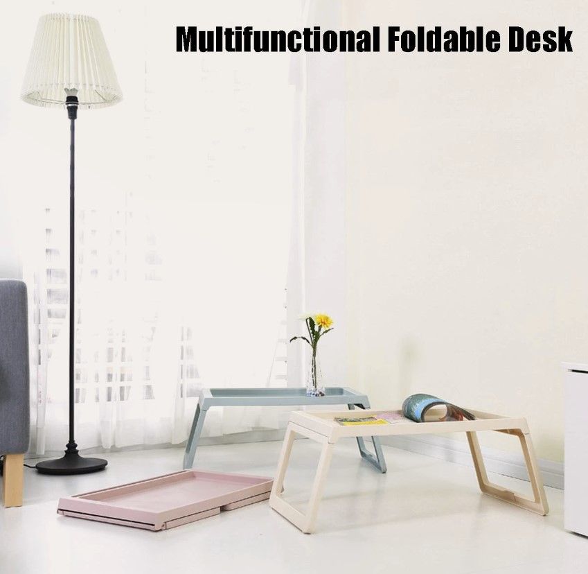 Multifunction Laptop Bed Desk with foldable legs for Home Office (Blue) 7
