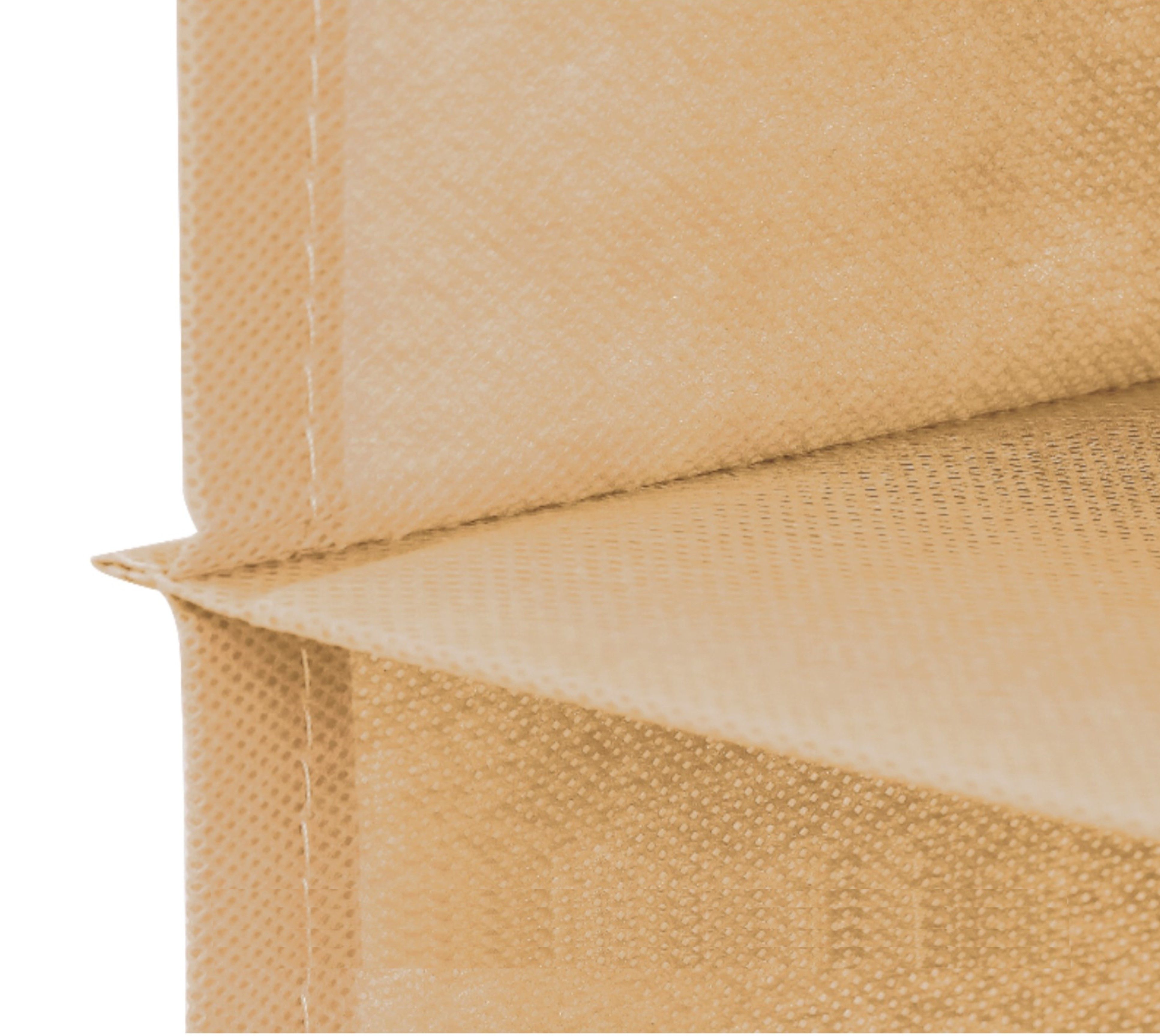 3 Pack 5-Tier Shelf Hanging Closet Organizer and Storage for Clothes (Beige) 4