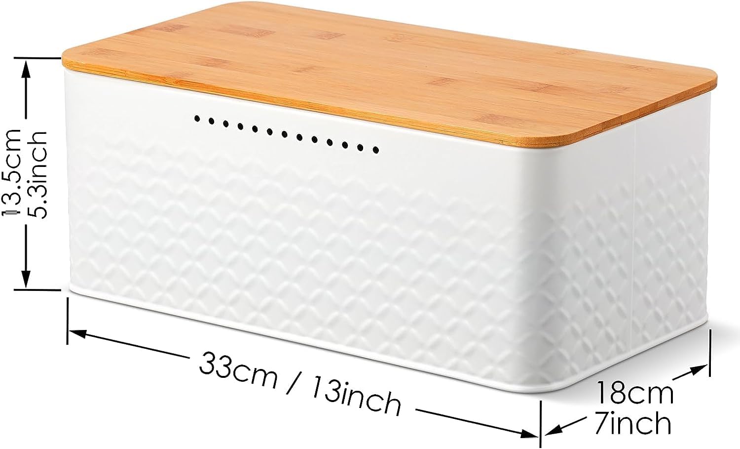 Bread Bin with Bamboo Lid used as Chopping Board for Kitchen Countertop 5