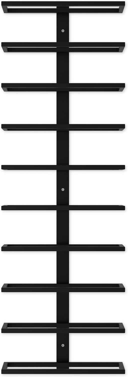 Metal Wall Mount Wine Rack for Wine Bottles, Liquor, Champagne (Holds 10 Bottles) 6